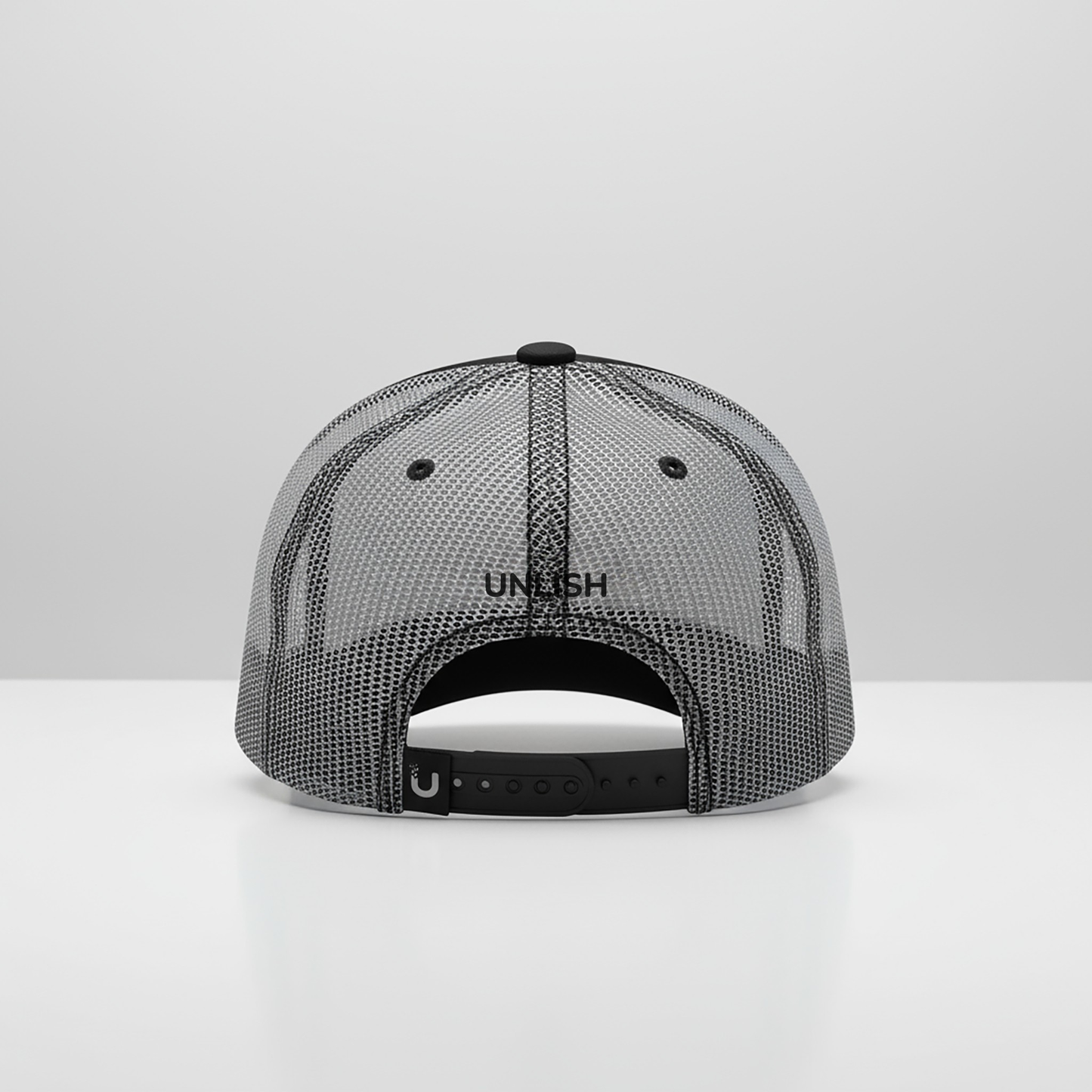 UNLÍSH "Black/Steel" Mesh Trucker Cap