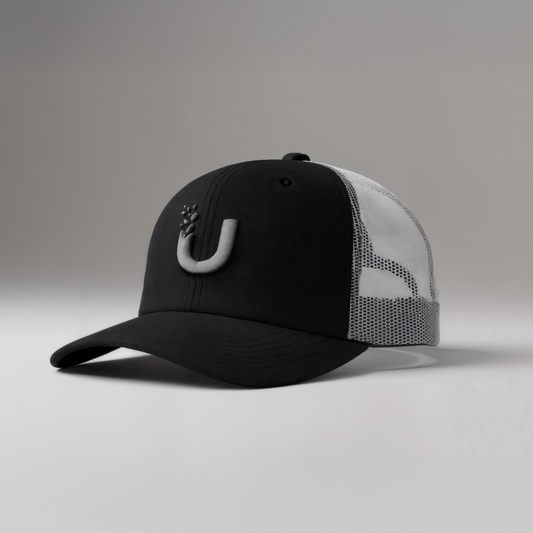 UNLÍSH "Black/Steel" Mesh Trucker Cap